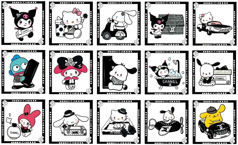 Square 4/8cm cc+sanrio ~Acrylic