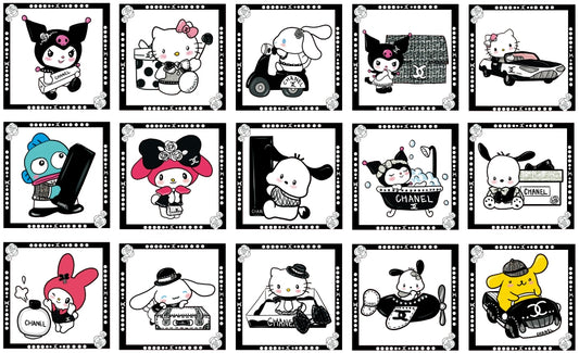 Square 4/8cm cc+sanrio ~Acrylic