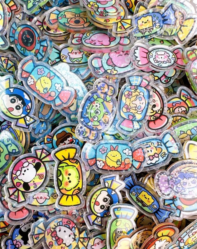 4cm Shiny Character Candy ~ Acrylic Candy