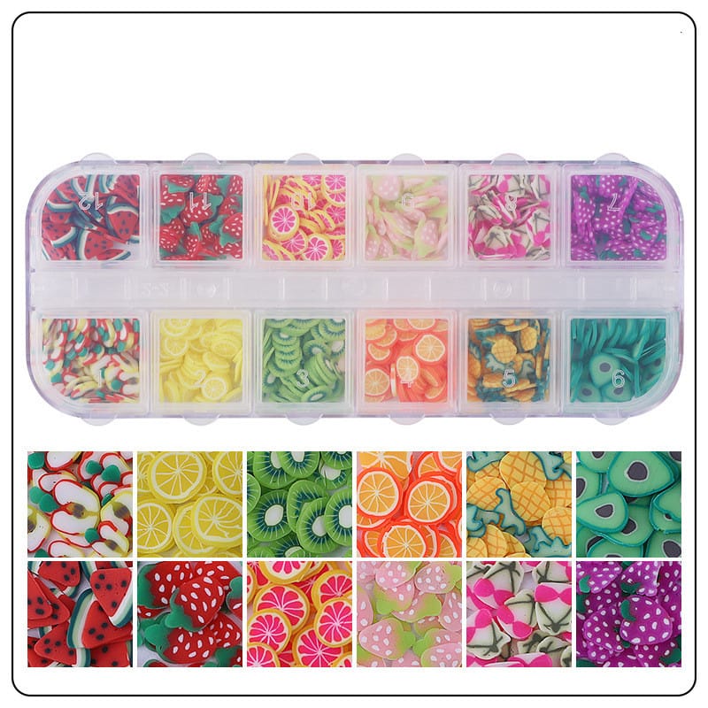 Clearance price Mixed colorful slices in a case