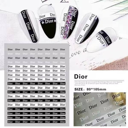 High-end, luxury brand nail stickers / slow delivery