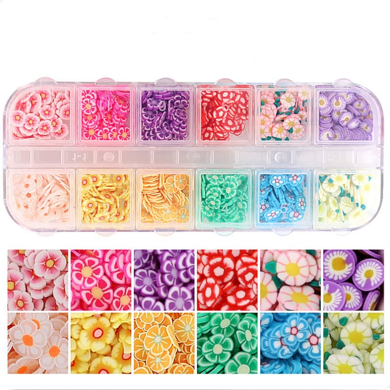 Clearance price Mixed colorful slices in a case